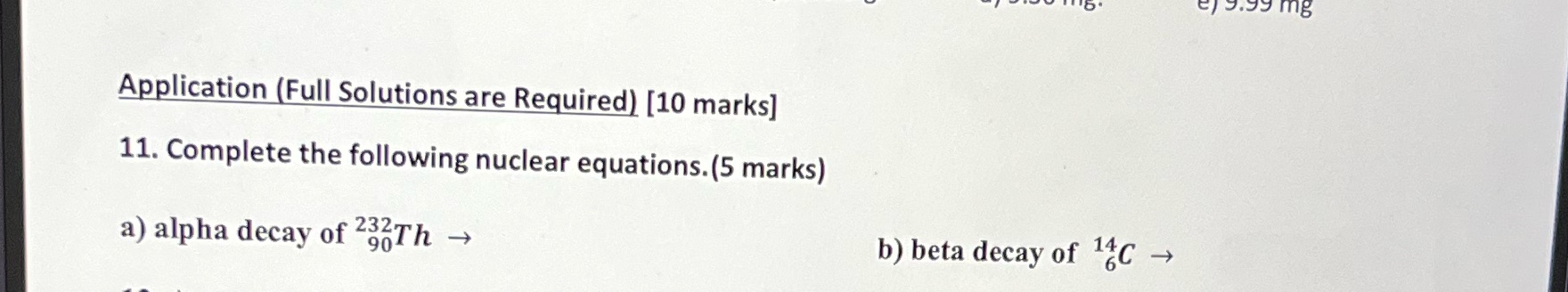 Please help me solve this question. Full solution please. Thanks 9 mg