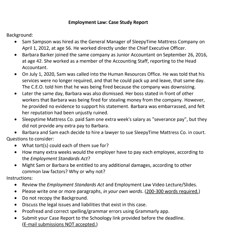 Case study My due date is today 12: 00 Can you please