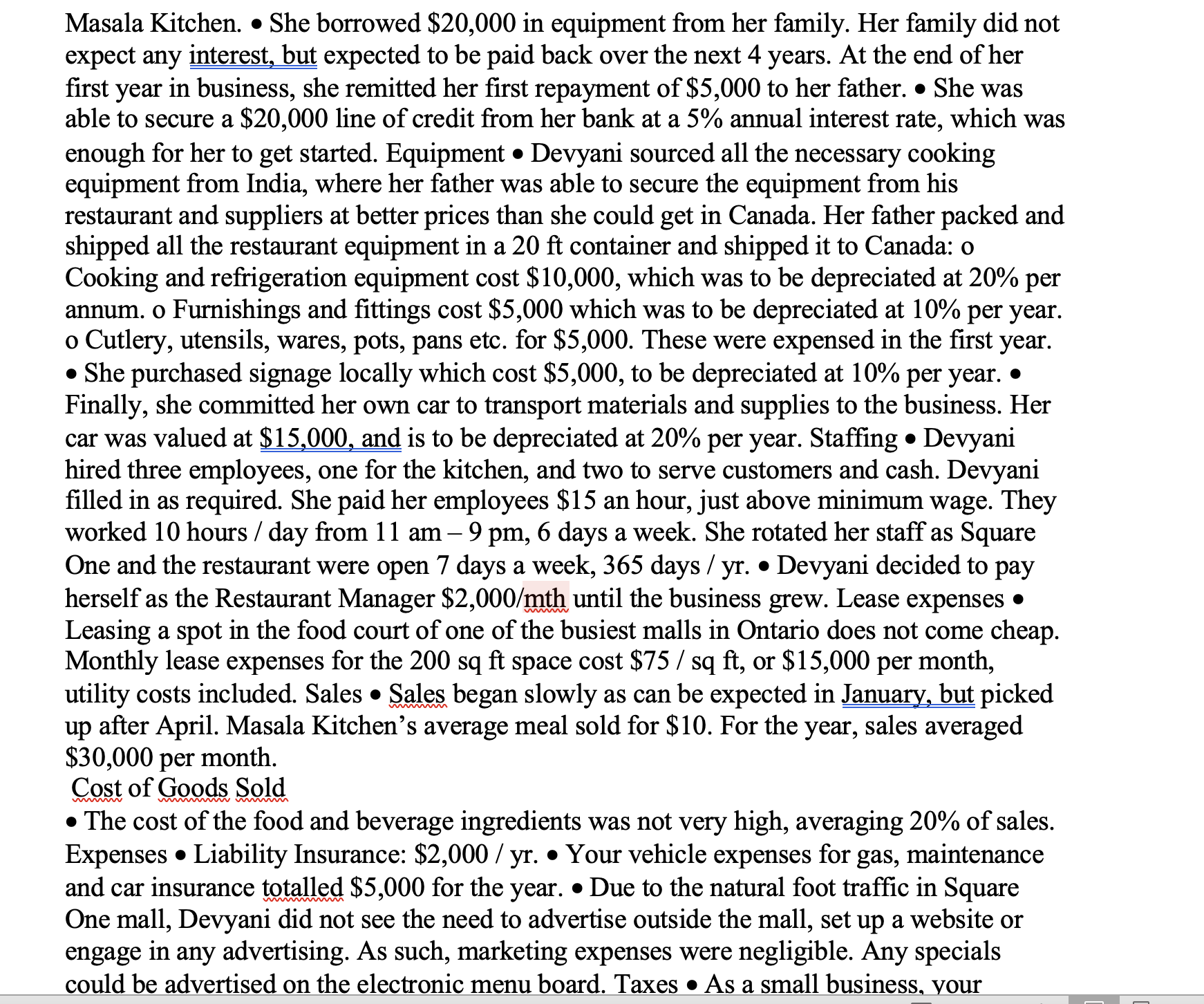 sat alone in her new Start-up, Masala Kitchen. She had just completed