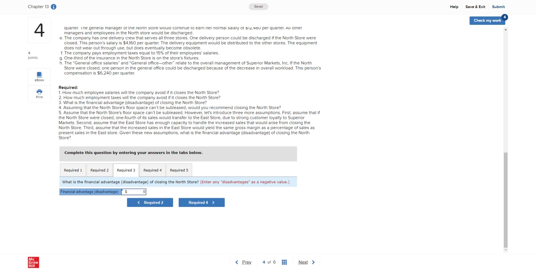 the Quarter Ended September 30 North South East Total Store Store Store