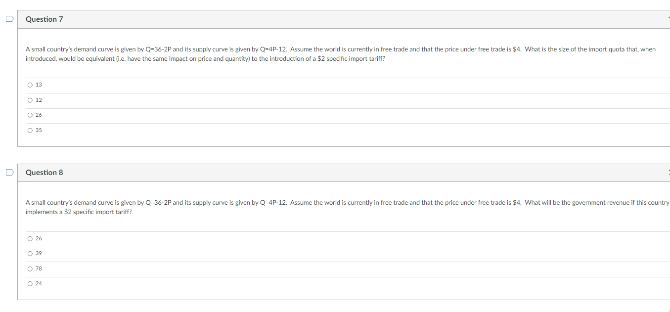 Answer the following questions with specific explanations D Question 7 A small