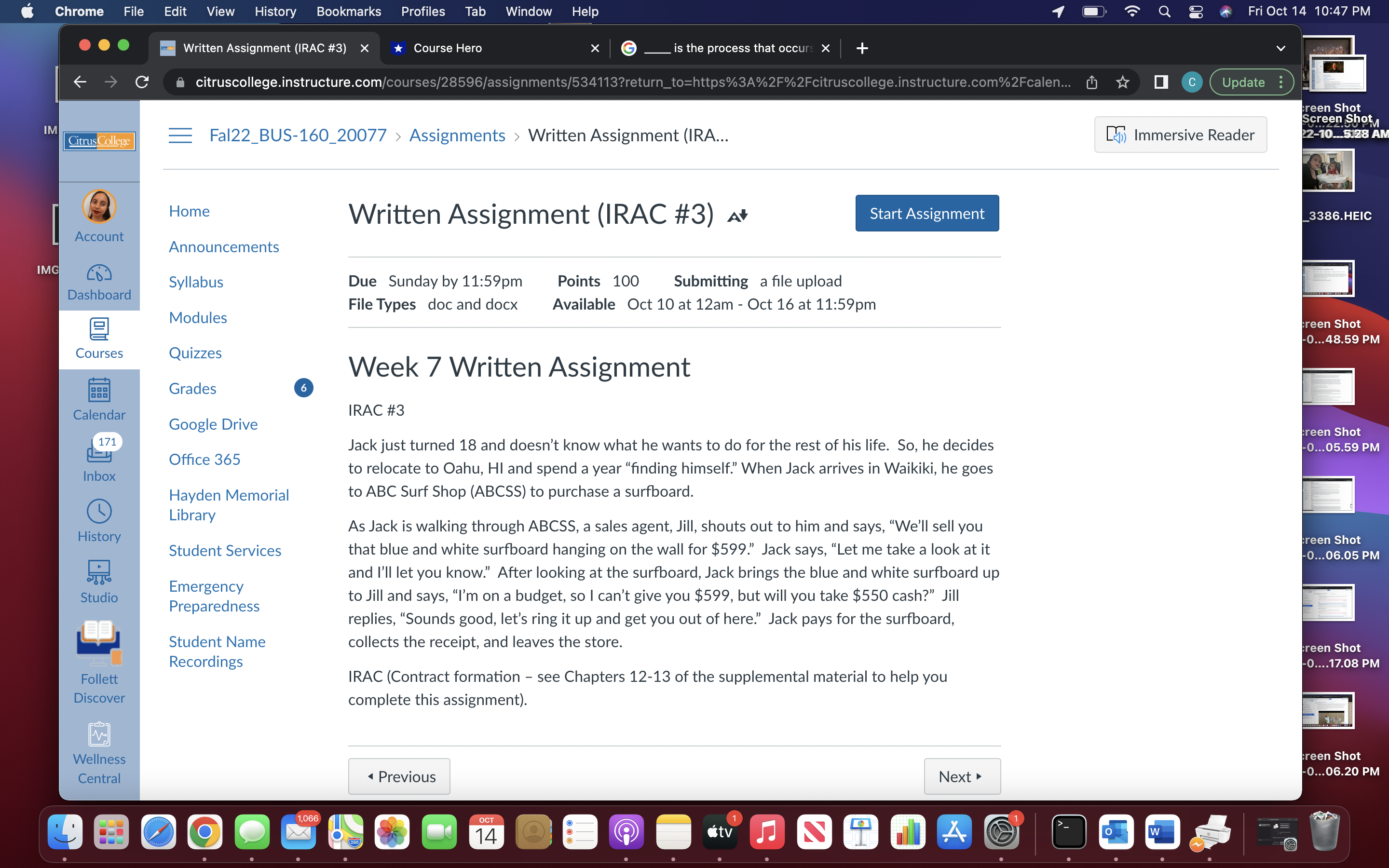 Chrome File Edit View History Bookmarks Profiles Tab Window Help Q