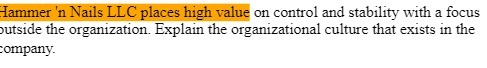  Hammer 'n Nails LLC places high value on control and stability