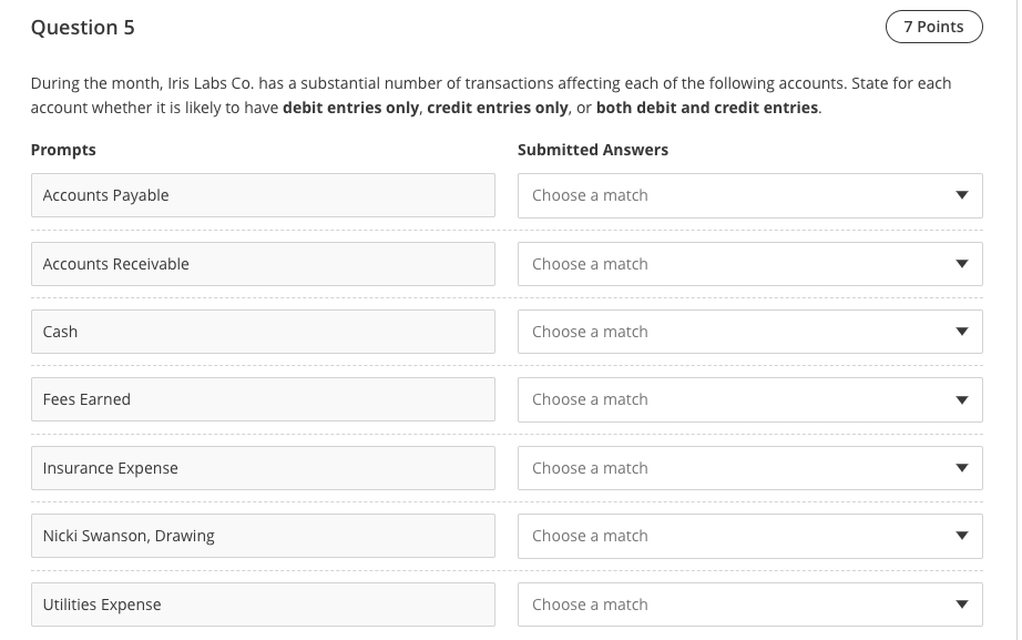 Add your answerQuestion 4 Indicate whether each of the following activities would