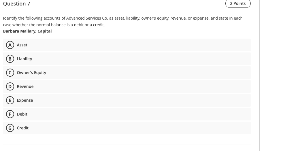 an investing activity, or a financing activity: Prompts Submitted Answers Cash received