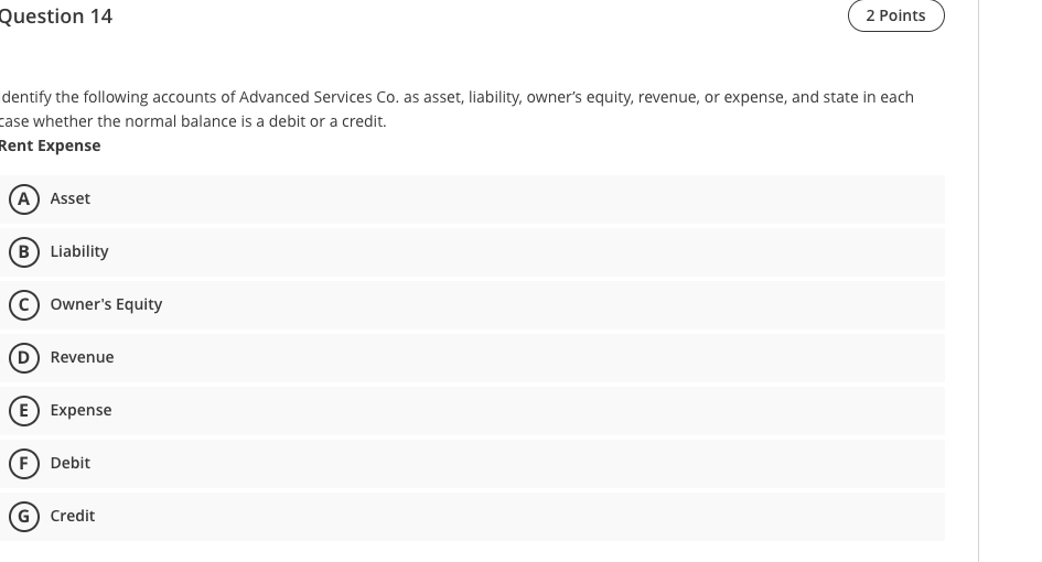 credit entries. Prompts Submitted Answers Accounts Payable Choose a match 7 Accounts