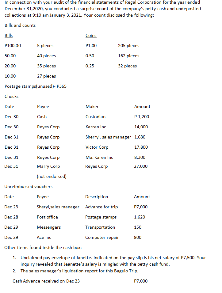 Loss/ decrease- (PHP 10,500) d. Debit amount- PHP 10,500- DEBIT e. Credit
