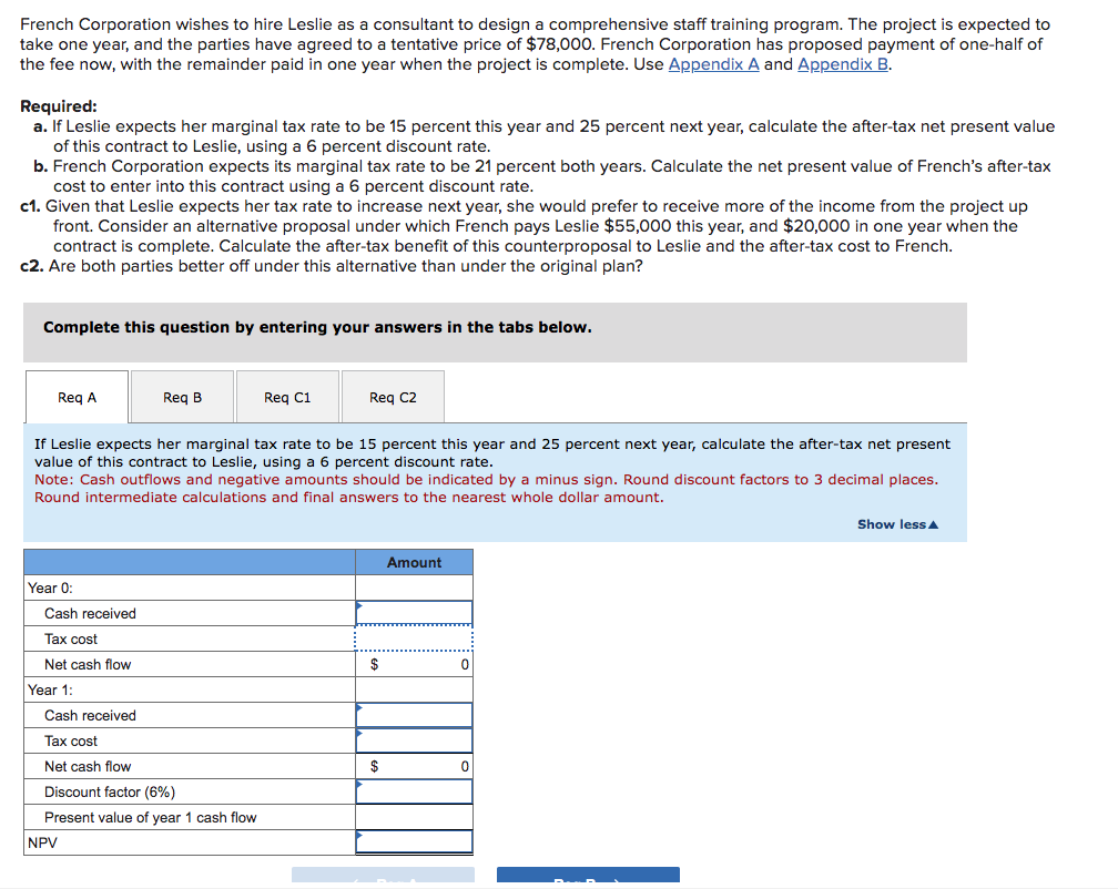 answers just be sufficient. Thank you!! \f\fFrench Corporation wishes to hire Leslie