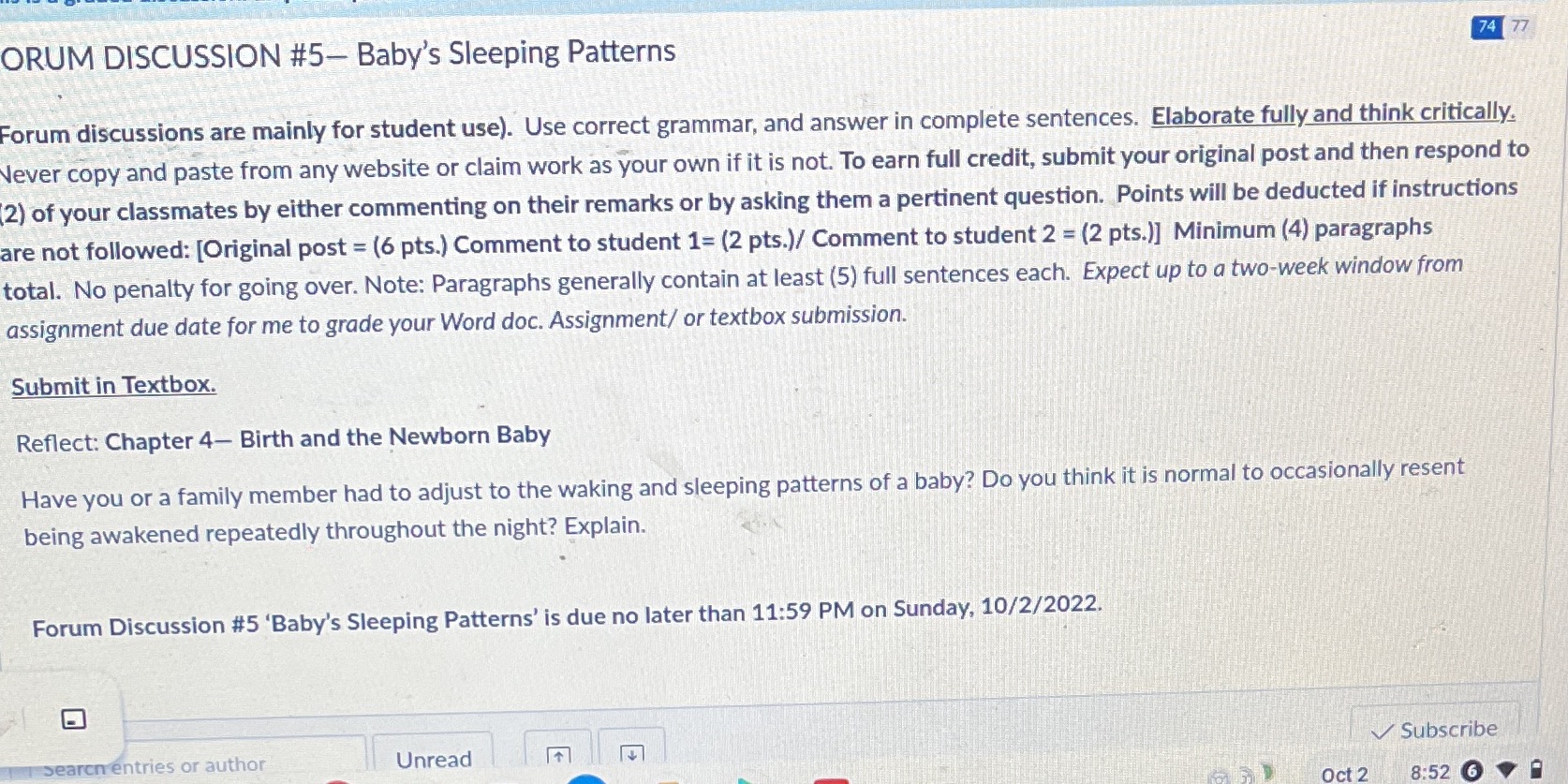  DRUM DISCUSSION #5~ Baby's Sleeping Patterns ' '7 Foru m'dlscussions ace