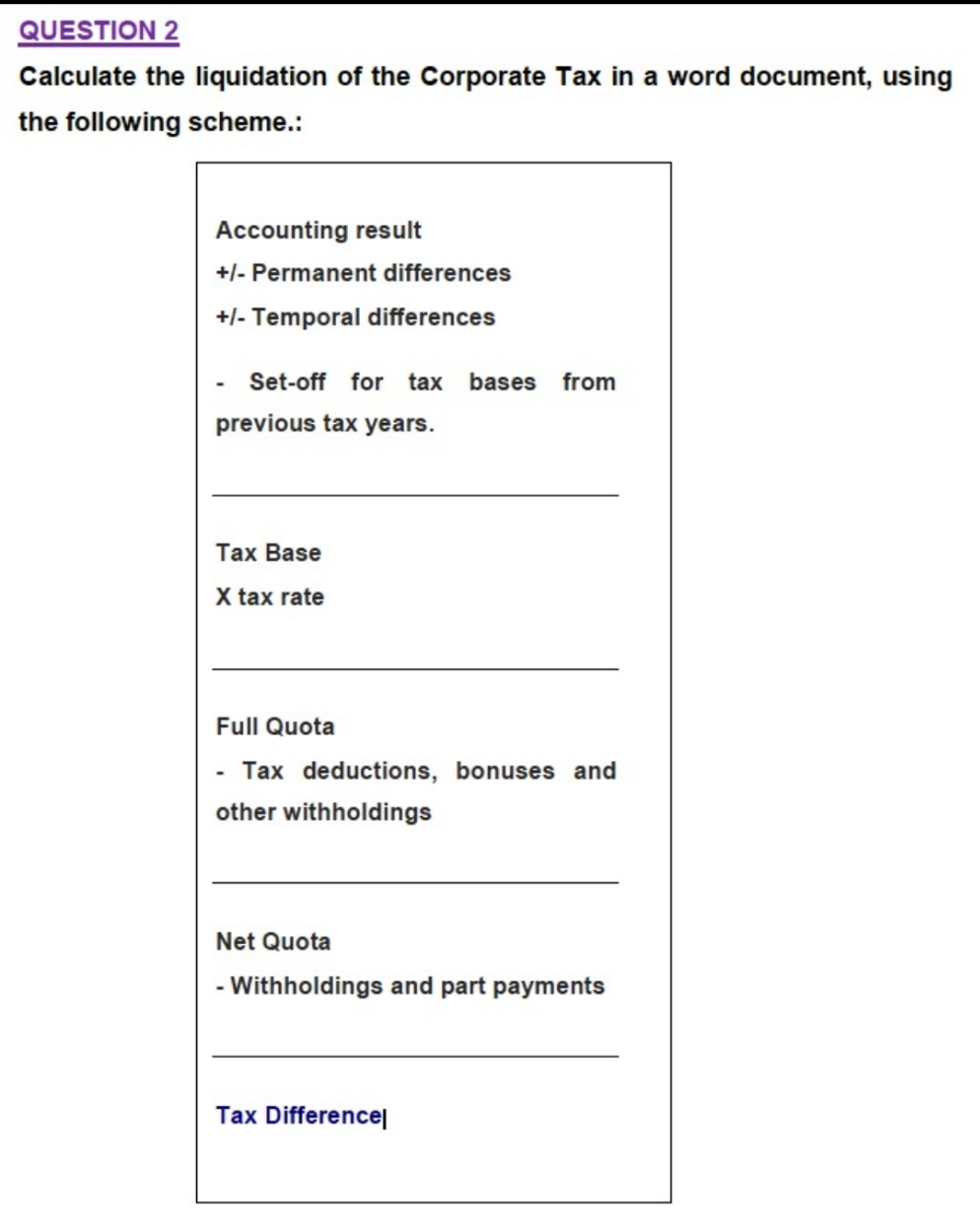please explain in details how to solve this question... QUESTION 2 Calculate