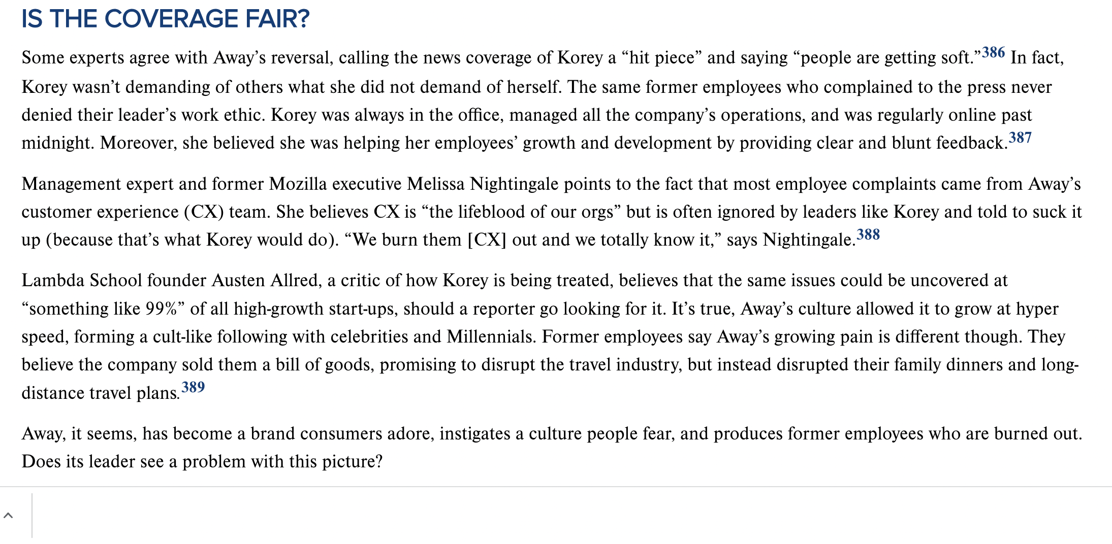 want to take time off or who do not immediately answer messages?