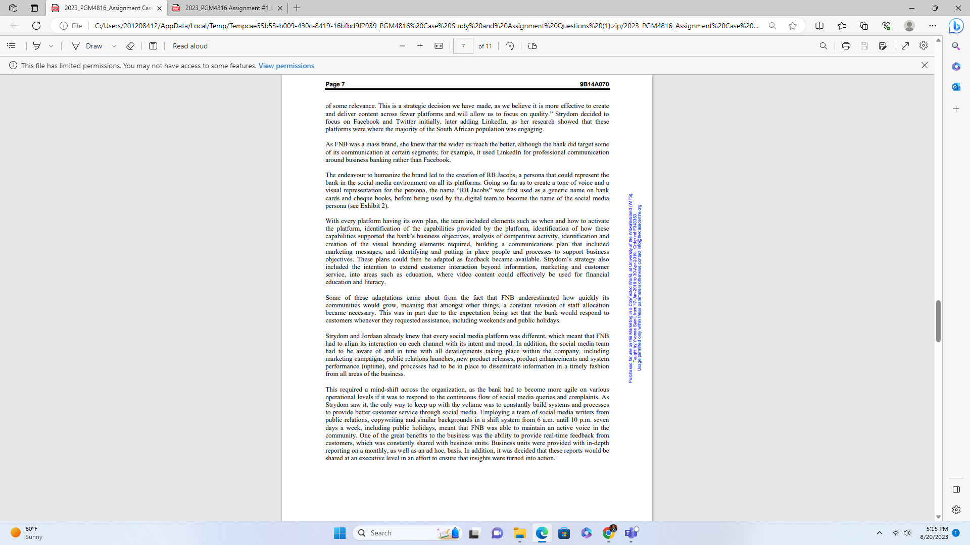 to illustrate either effective or ineffective handling of a managerial situation. The