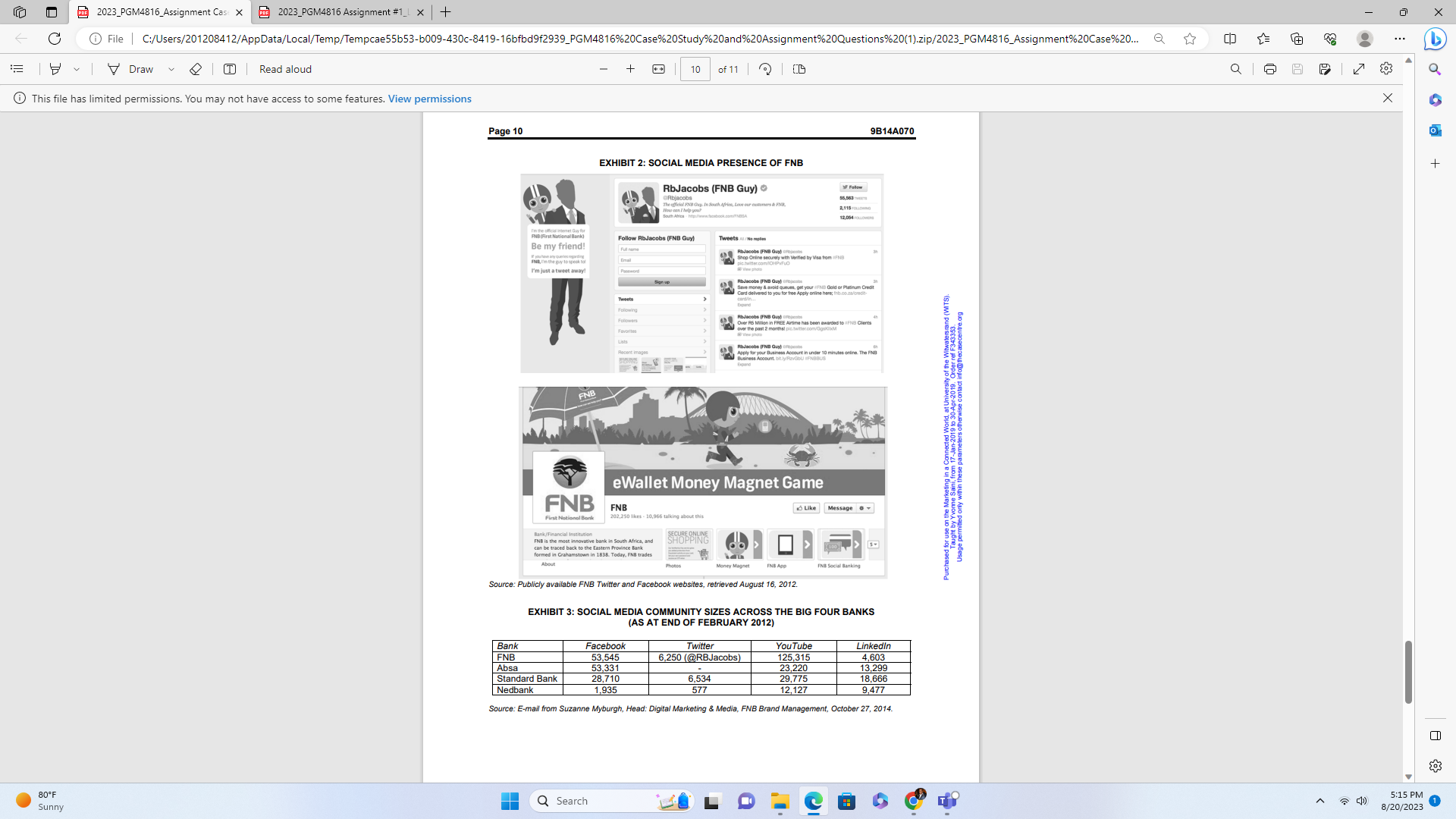 in any form or by any means without the and (WITS) permission