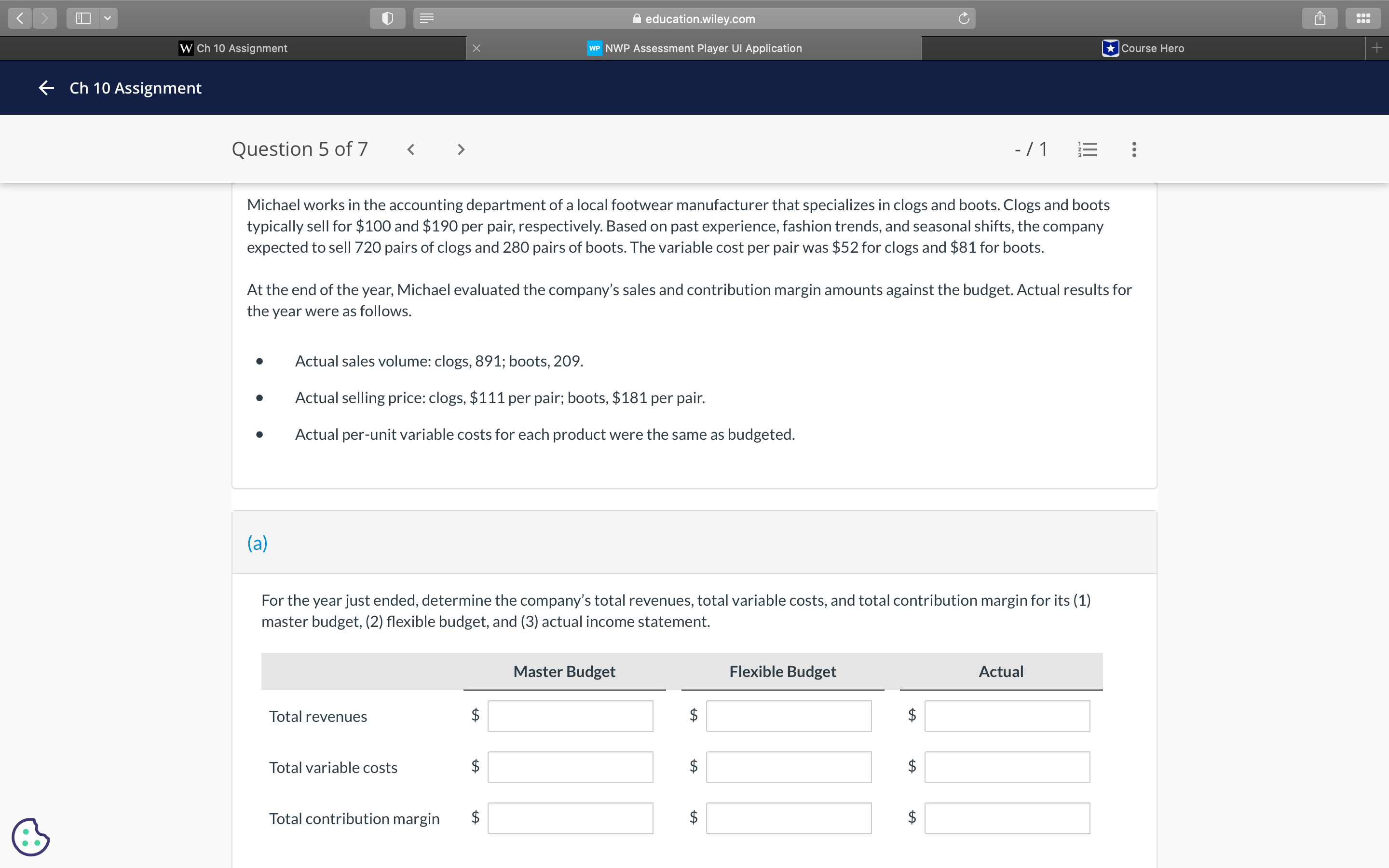  ? : El] : education.wiley.com w pr Assessment Player Ul Application