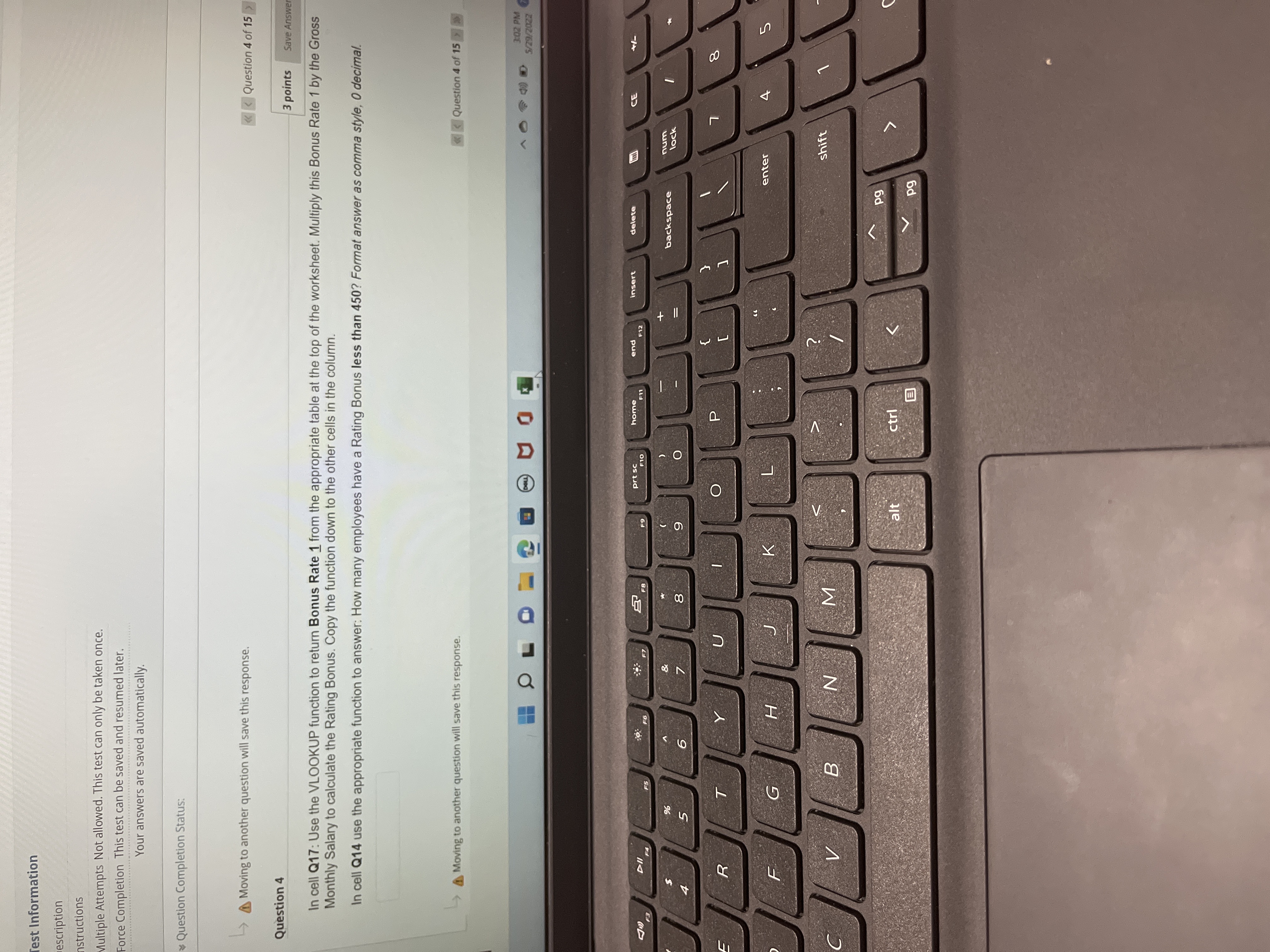  est Information escription structions Multiple Attempts Not allowed. This test can