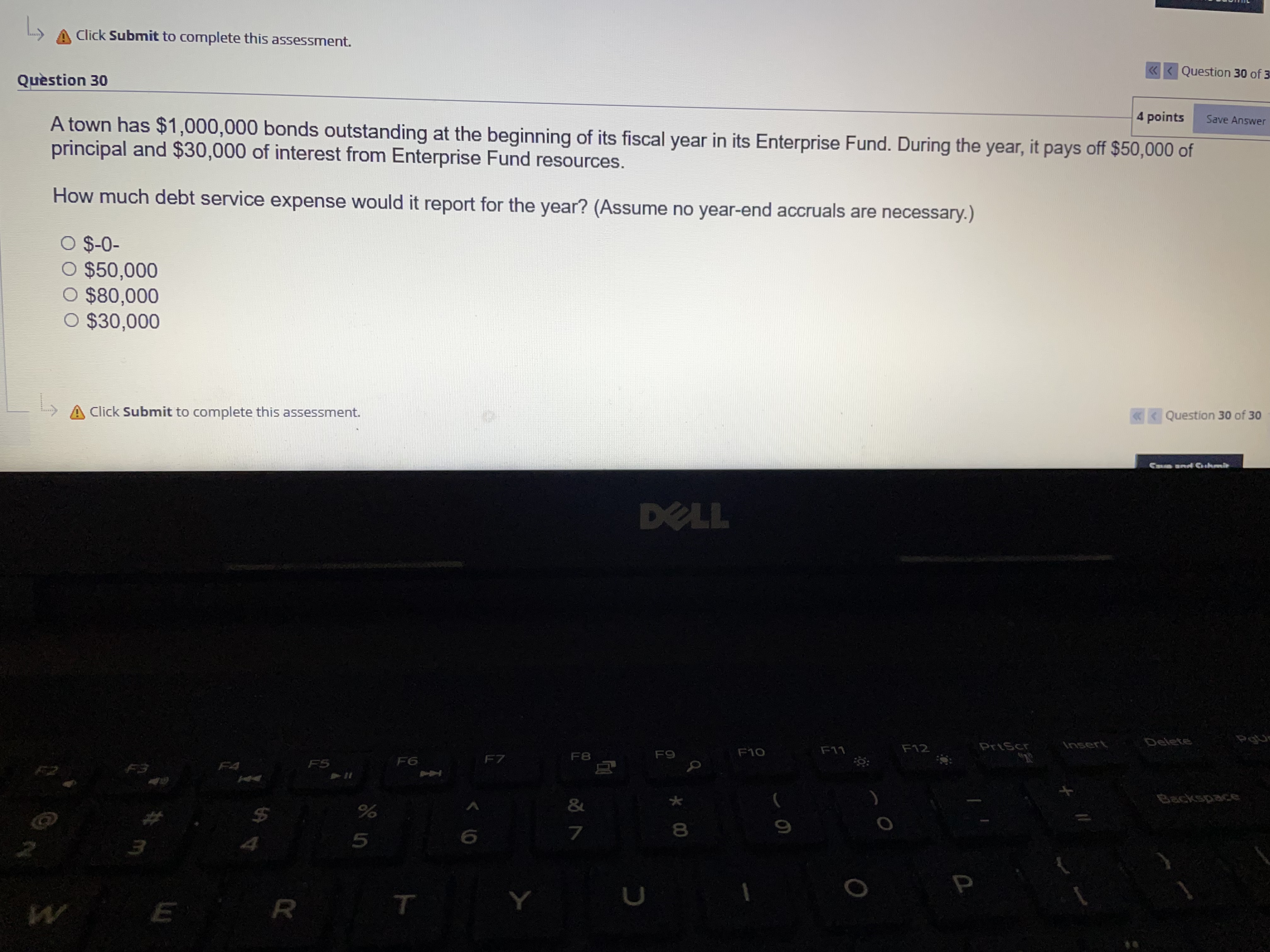 L.> A Click Submit to complete this assessment.