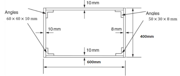 (a) Determine the centroid for the idealized structure(at the picture )(b) Determine
