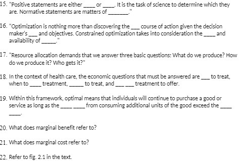 15. "Positive statements are either or It is the task of