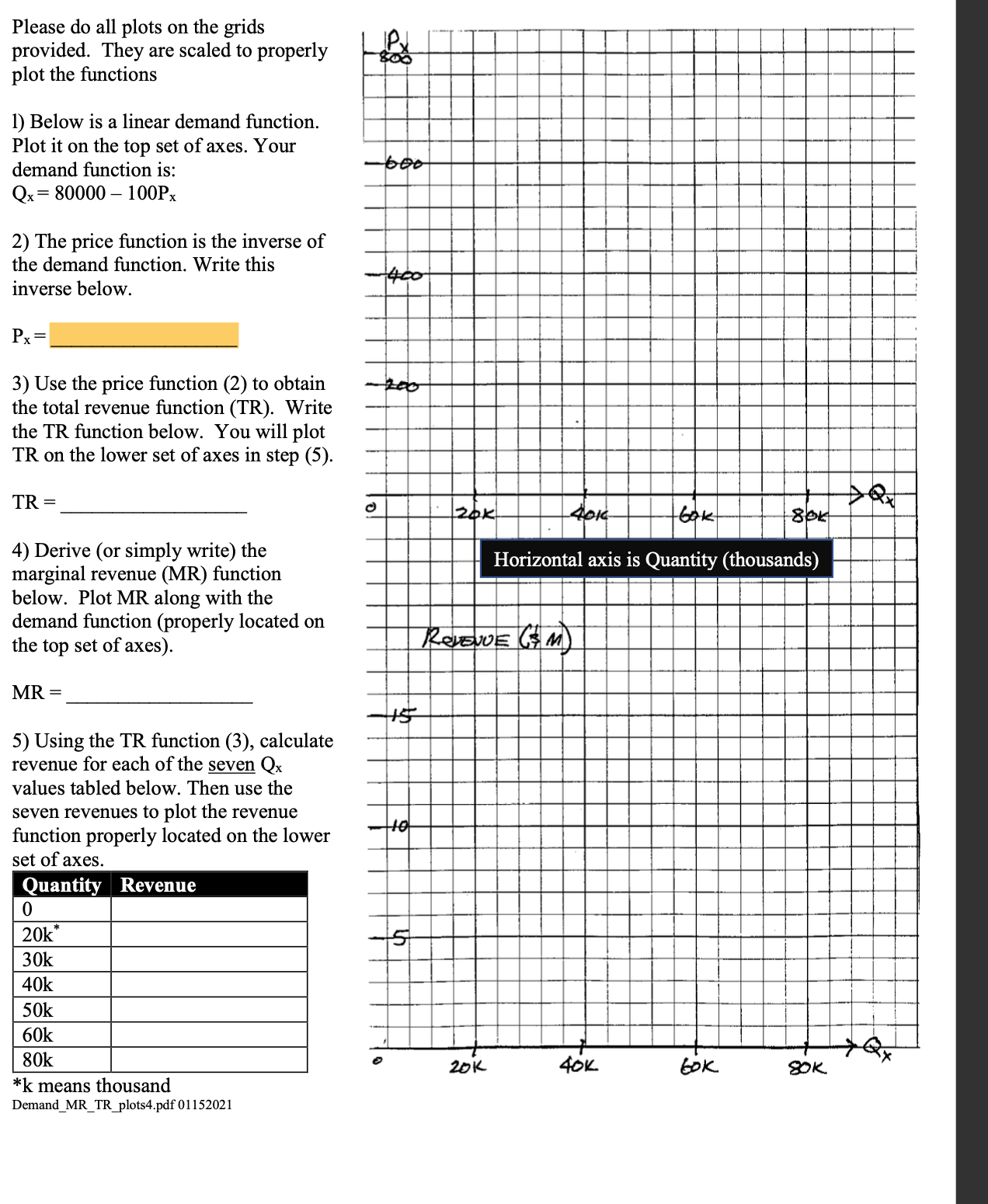 HELLO I need help with my homework Please do all plots on