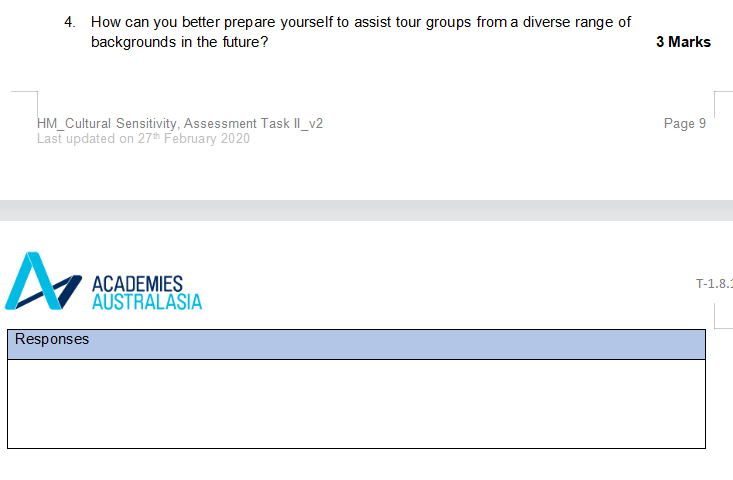 on the weekend; and you are Sam, a 20-year-old Indigenous Australian from