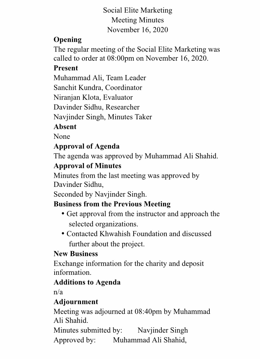 the information General Team Goals (May include a range of goals related