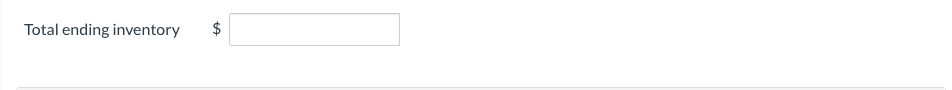 applying the lower-of-cost-or-net realizable value basis of valuing its ending inventory. The