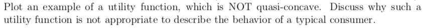 Answer asap Plot an example of a utility,r function, which is NOT
