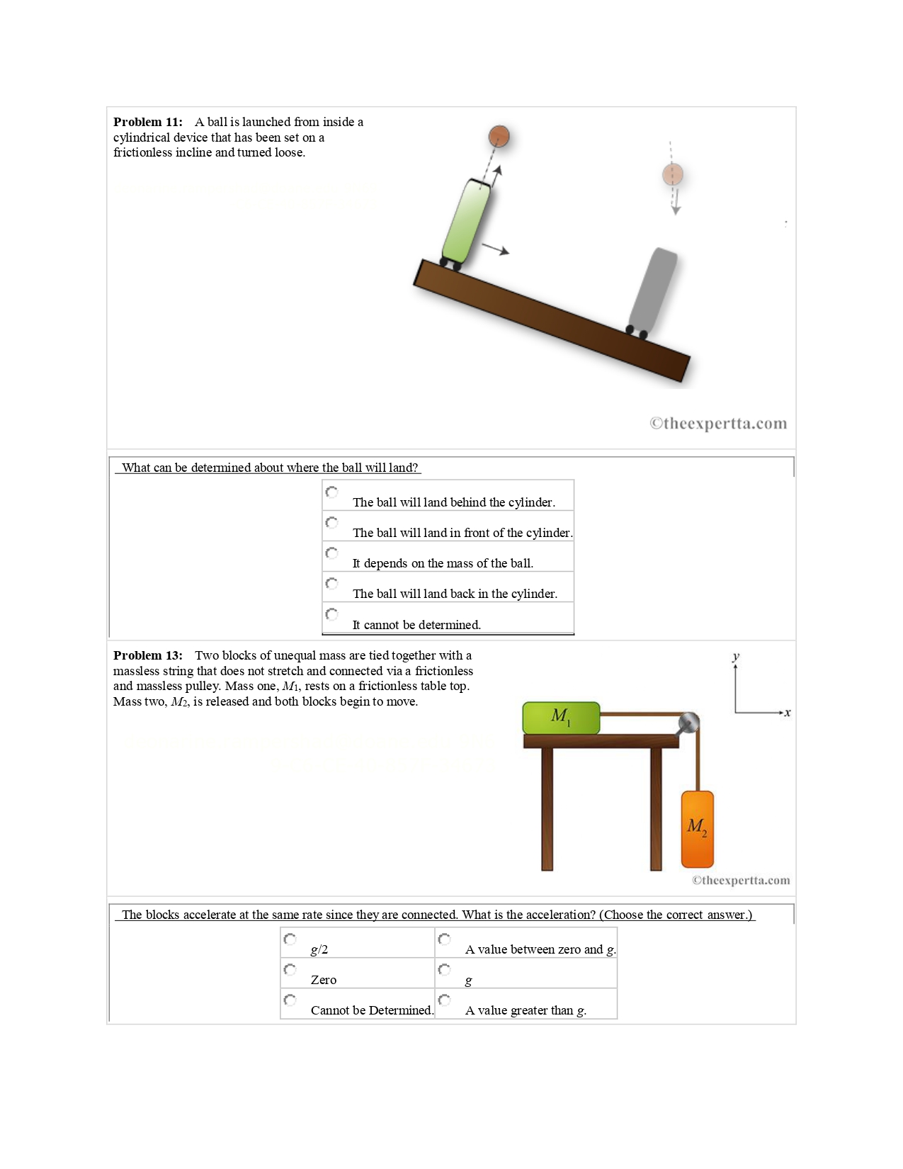 television commercial. He will catch a baseball with mass mm = I