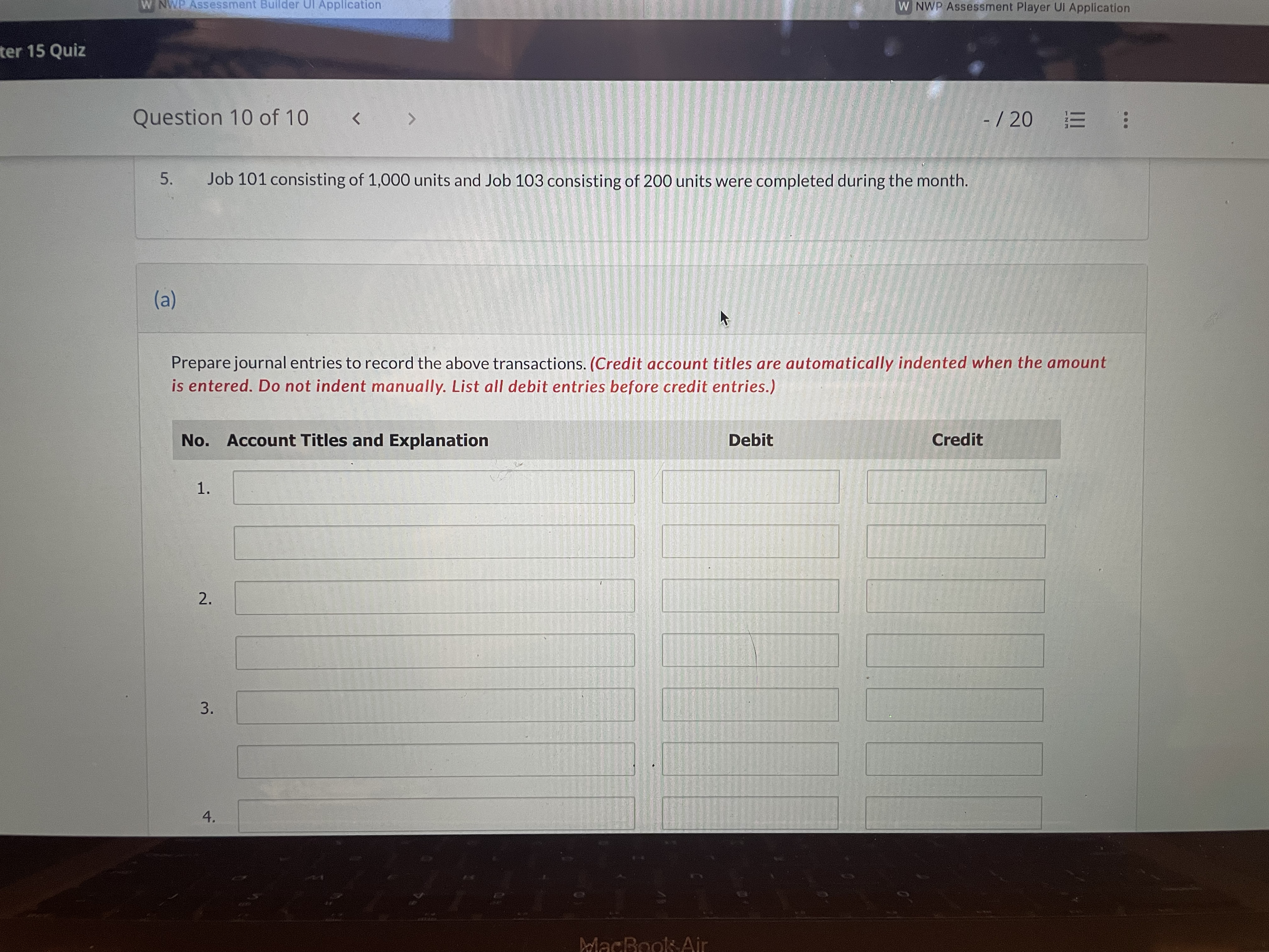 NWP Assessment Player UI Application Chapter 15 Quiz Question 10 of 10