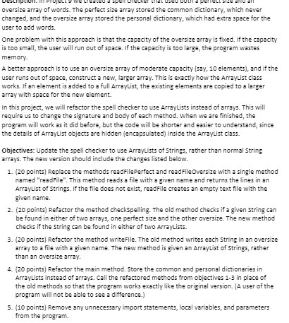  oversize array of words. The perfect size array stored the common