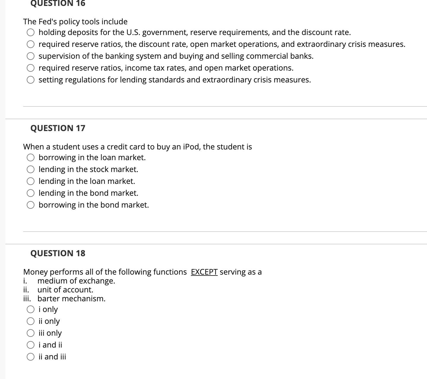 investment minus depreciation. O the same as gross investment. QUESTION 2 Open