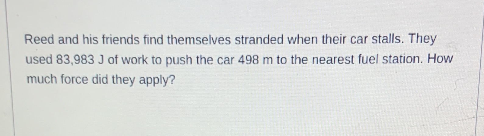 Solve Reed and his friends find themselves stranded when their car stalls.