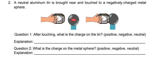 situation. Underline the type of charge and provide a detailed explanation based