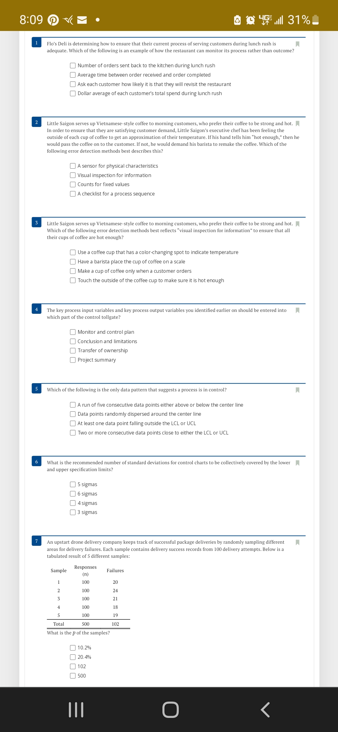 8:09 P . 8 24F .| 31% Flo's Deli is determining