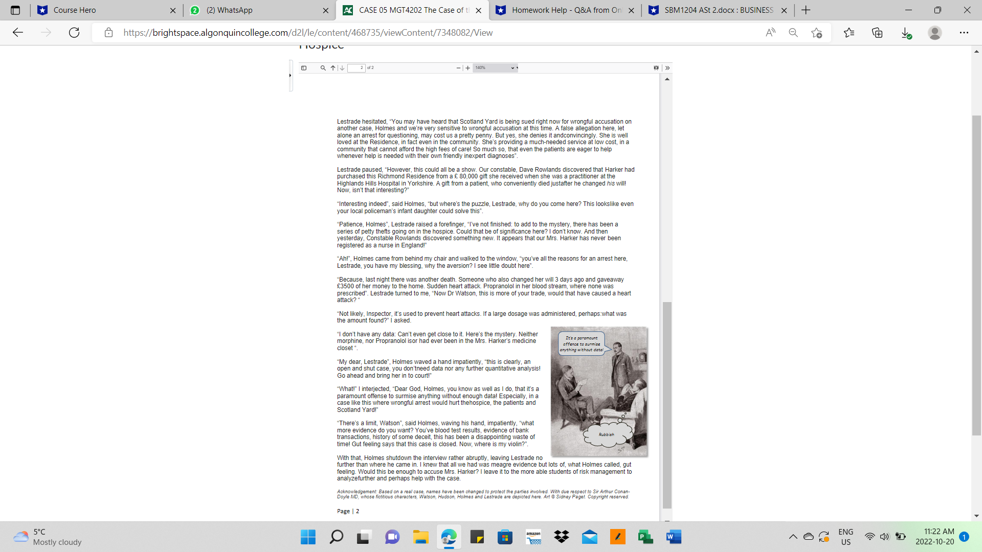 The Case of ti X Homework Help - Q&A from On x