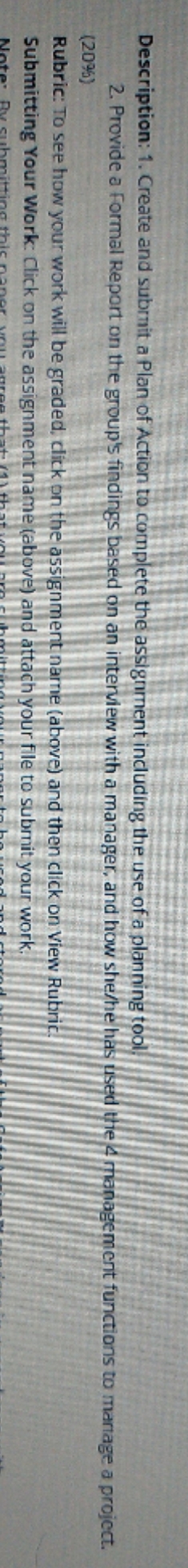 can you please me to solve this?? Description: 1. Create and submit