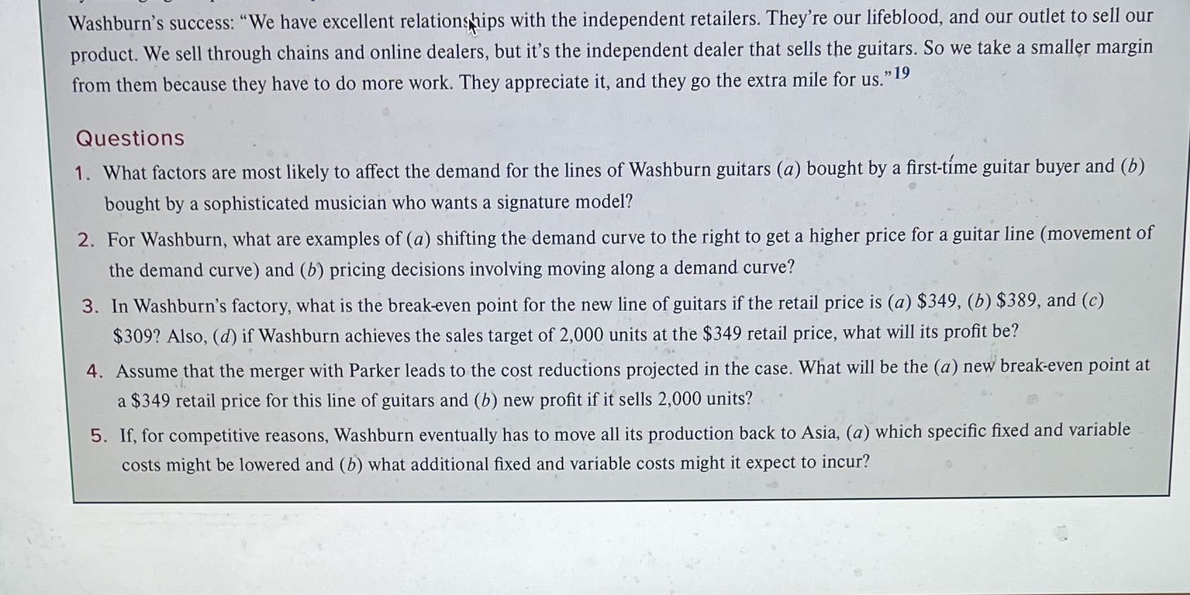 decision. WORK. They appreciate it, and they go the extra mile for