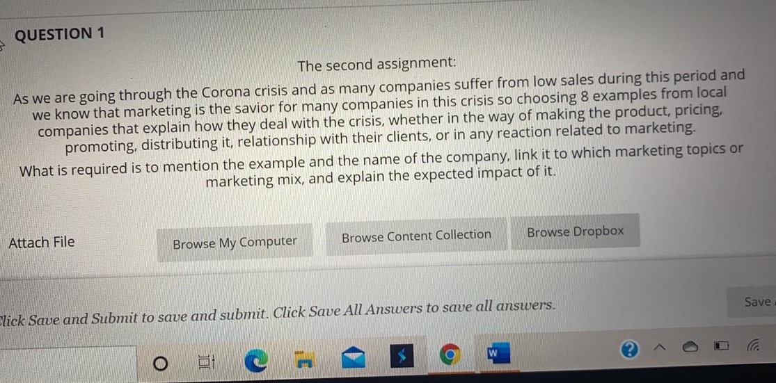 I need help QUESTION 1 The second assignment: As we are going