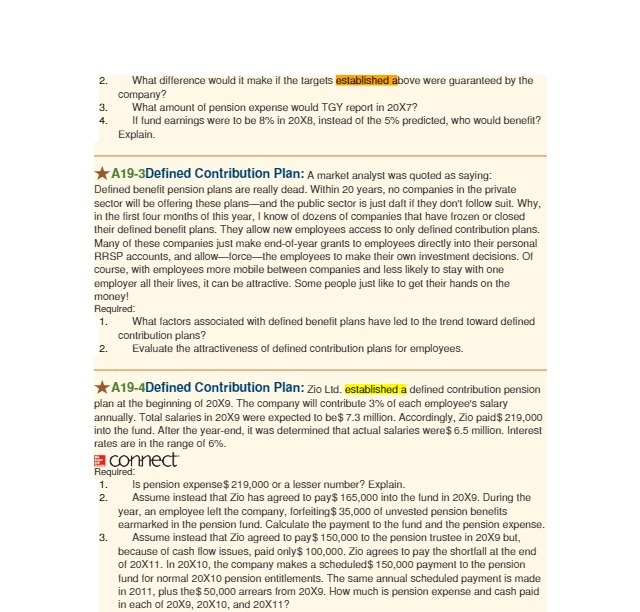 2. What difference would it make if the targets established above