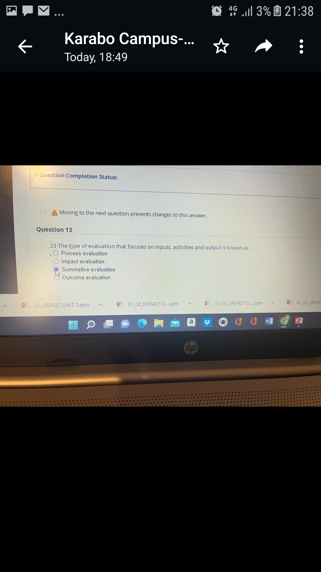  46 3% 21:38 K Karabo Campus-... . . . Today, 18:49