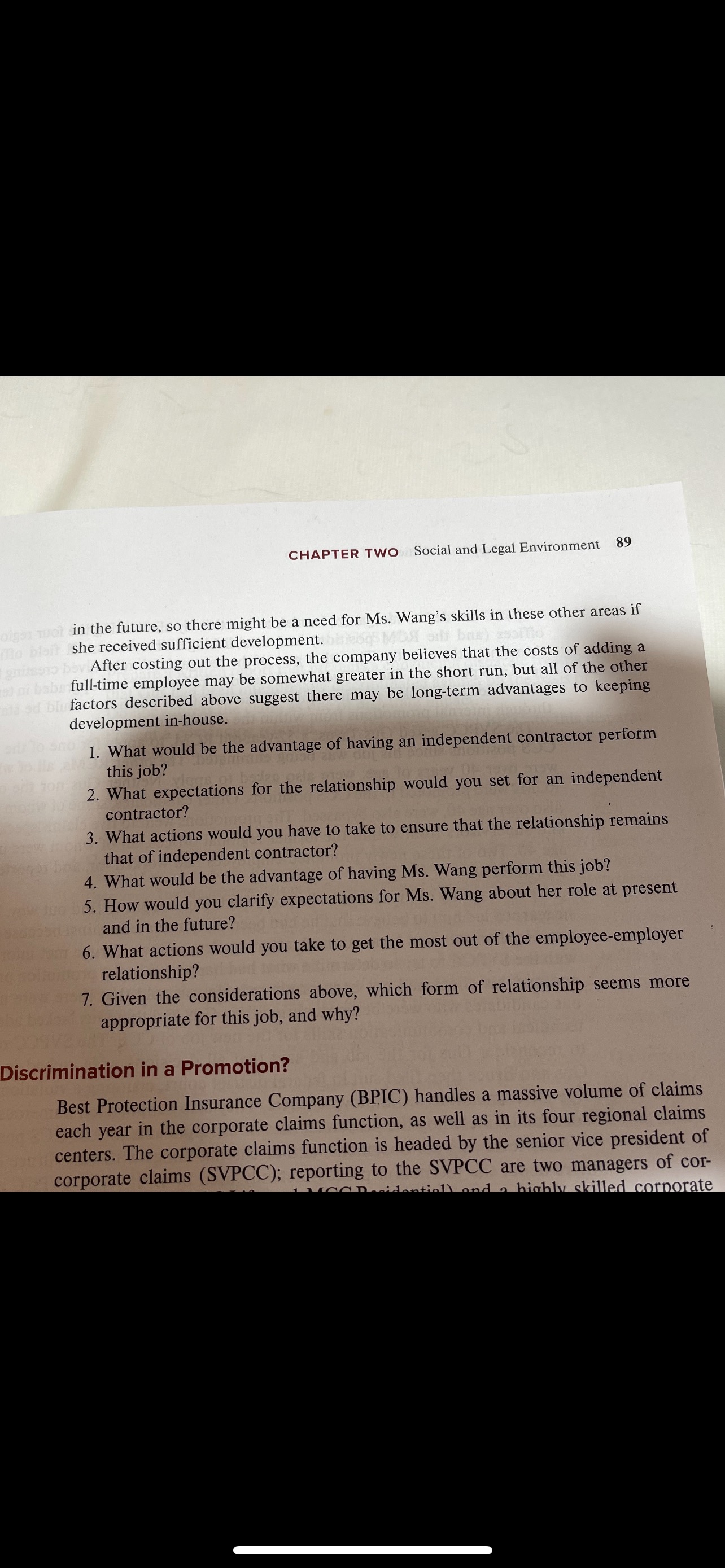 each of the seven questions at the conclusion of the application. ETHICAL