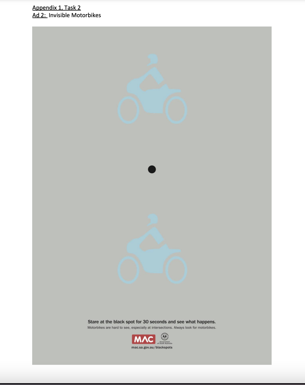 two ads in Appendix 1: 0 Ad 1: Campaign against Landmines: Ketchup