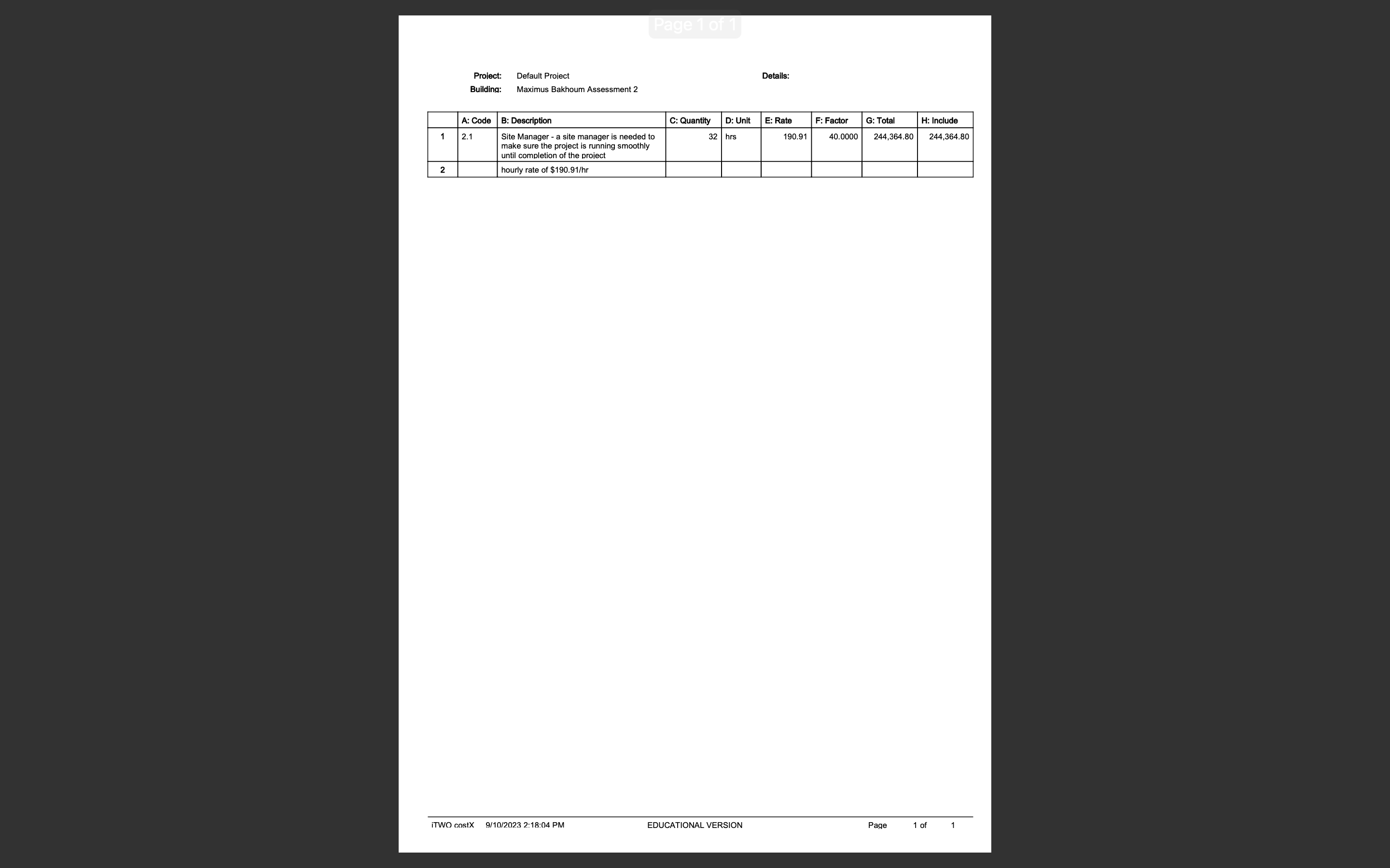 cleaner - a water presure 1 item 2,683.68 2,684 2,684 cleaner is