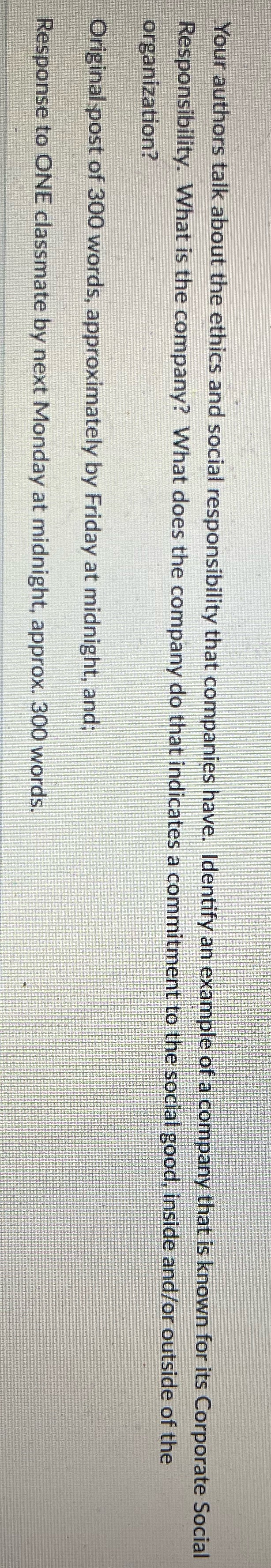 Can someone help me please ty Your authors talk about the ethics