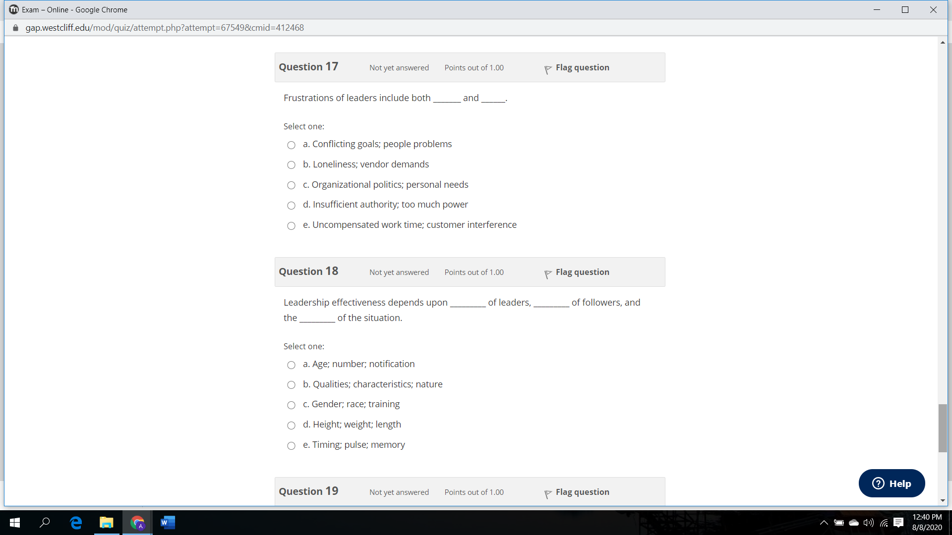 goal was to be equal to their understanding of his Select one: