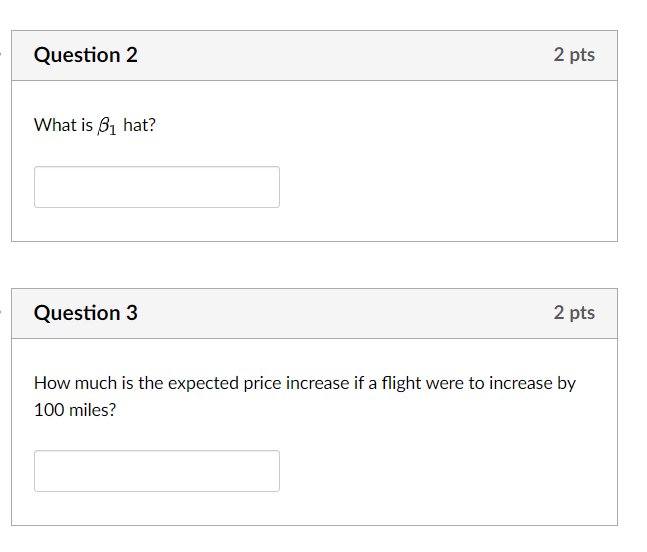 Bidist + u Question 1 2 pts What is the best interpretation