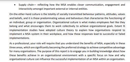 cover page, references and appendix. In this assessment, you need to present