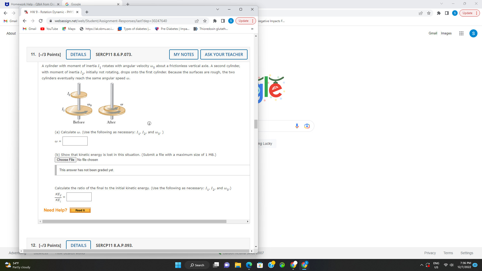 VA HW 9 - Rotation Dynamic - PHYS X + Update :