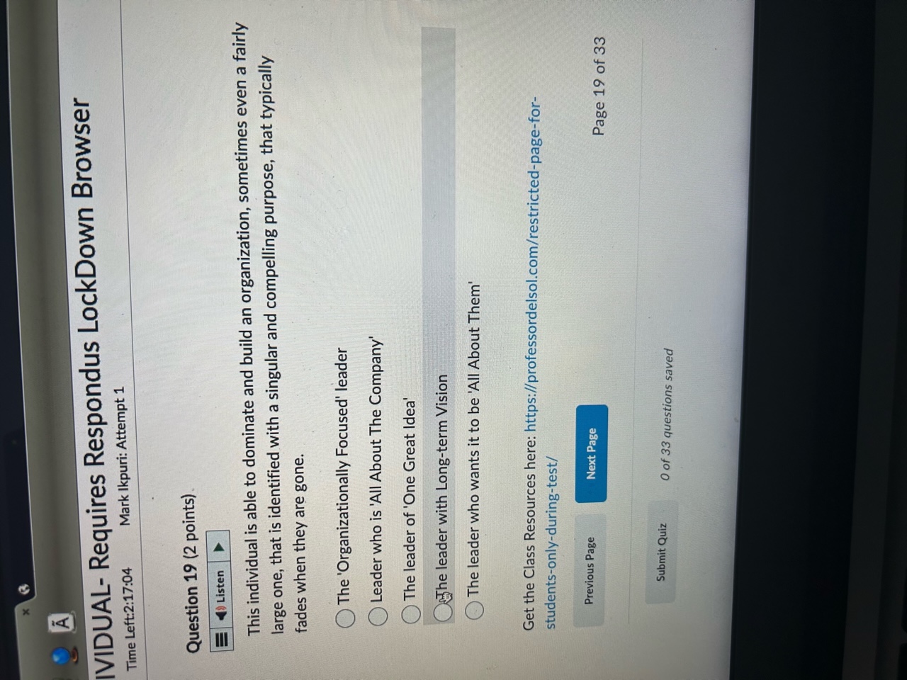 here: https://professordelsol.com/restricted-page-for- students-only-during-test/ Previous Page Next Page Page 8 of 33 Submit