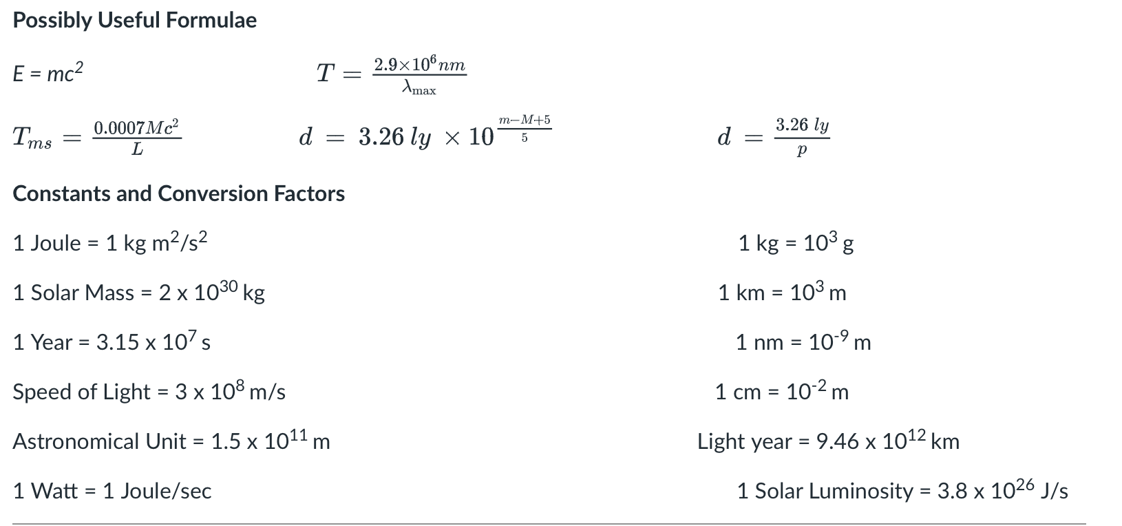 a sentence or two each) how we measure a star's distance, temperature,